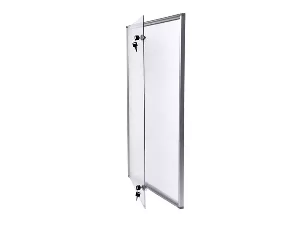 Een Binnenvitrine wand MAULextraslim whiteboard 9xA4 met slot koop je bij PrimaOffice