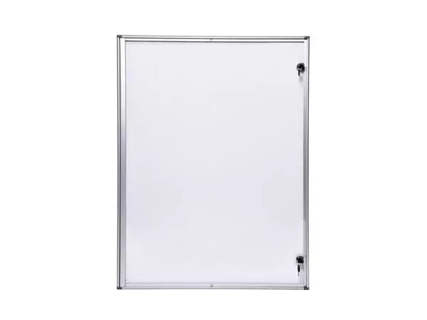 Een Binnenvitrine wand MAULextraslim whiteboard 9xA4 met slot koop je bij De Joma BV