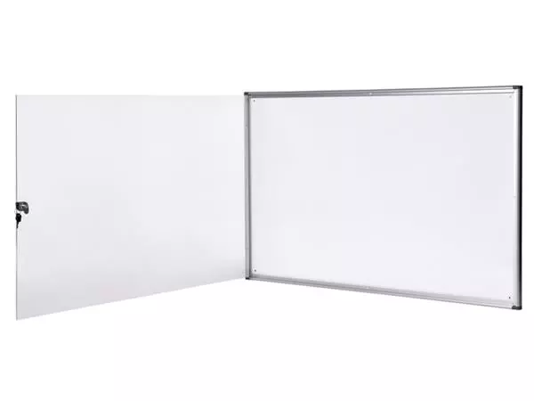 Een Binnenvitrine wand MAULextraslim whiteboard 8xA4 met slot koop je bij QuickOffice BV