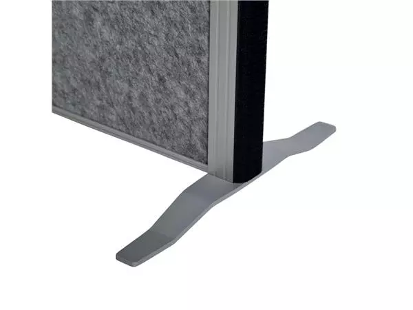 Een Scheidingswand MAUL akoestiek 100x180 akoest whiteb textiel alum.frame op voet koop je bij Quality Office Supplies