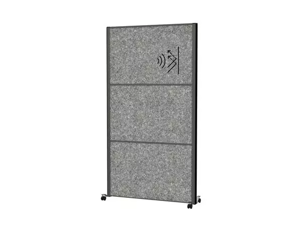 Een Cloison acoustique MAUL Uplight 100x80 mobile gris foncé/anthracite koop je bij QuickOffice BV