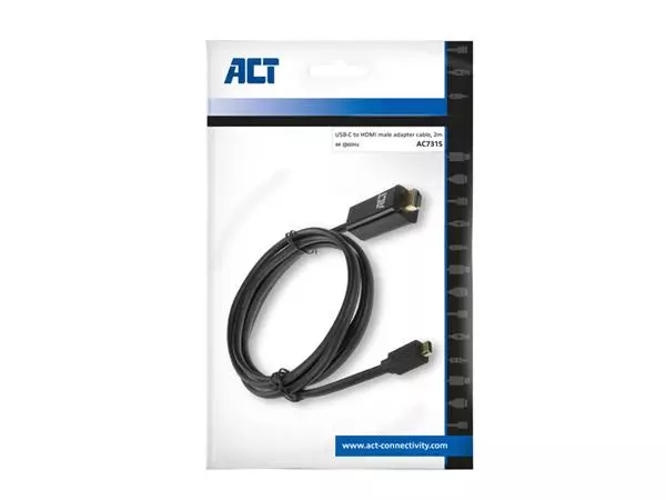 Een Kabel ACT USB-C naar HDMI 60Hz 2 meter koop je bij iPlusoffice