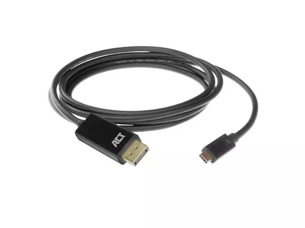 Een Kabel ACT USB-C naar Displayport 60Hz 2 meter koop je bij De Rijk Kantoorshop