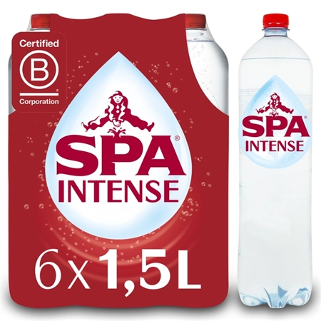 Een Water Spa Intense rood petfles 1.5 liter koop je bij Continu Kantoor