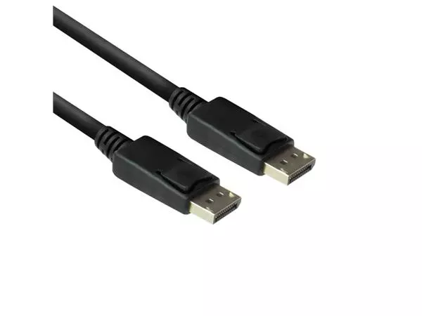 Een Kabel ACT DisplayPort 1 meter zwart koop je bij D. Sonneveld B.V.