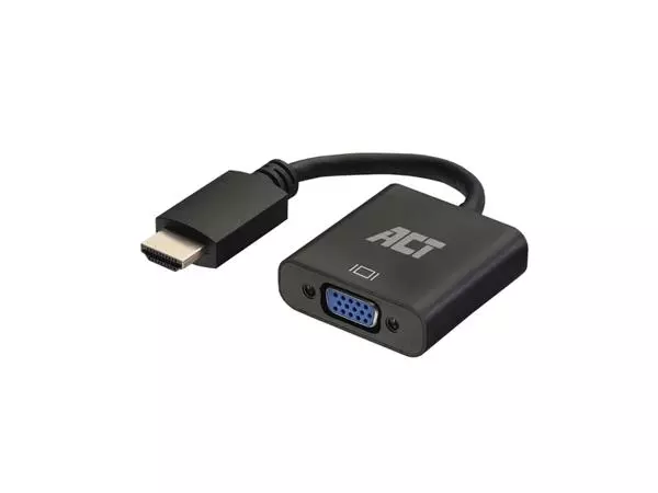 Een Adapter ACT HDMI naar VGA met audio koop je bij Romijn Office Supply