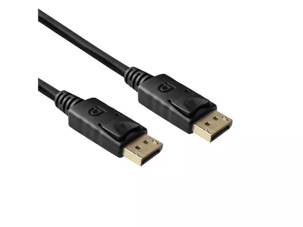 Een Kabel ACT DisplayPort 1.4 8K M-M 2 meter zwart koop je bij Den Otter Kantoorpartners B.V.