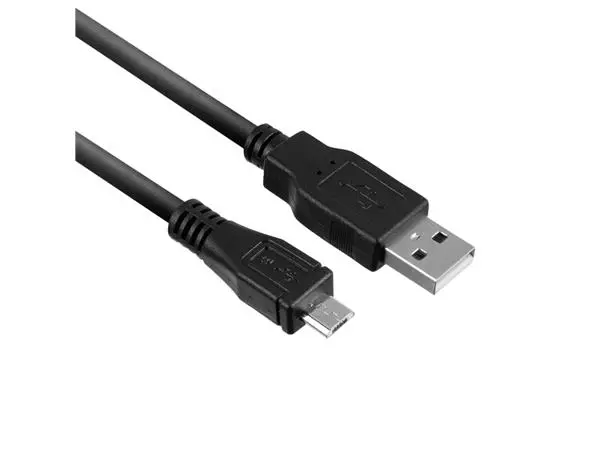 Een Kabel ACT USB 2.0 naar MicroB laad -en data 1 meter koop je bij Romijn Office Supply