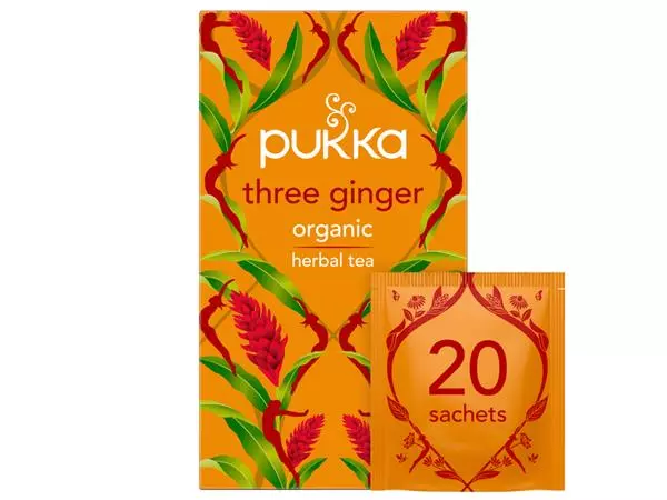 Een Thee Pukka ginger 20 zakjes koop je bij Friese Schrijfkamer