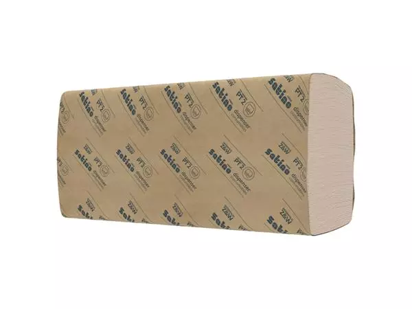 Een Handdoek Satino PureSoft PT2 W-vouw 2-laags 206x320mm 25x120vel naturel 277520 koop je bij Peter Wind