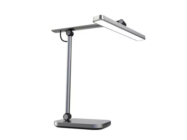 Een Bureaulamp Unilux Pureline led grijs koop je bij iPlusoffice