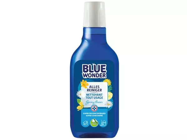 Een Allesreiniger Blue Wonder met dop dosering 750ml koop je bij Zevenbergen de project- en kantoorinrichters bv