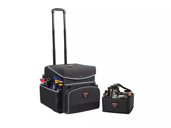 Een Trolley Rubbermaid Executive Quick Cart klein grijs koop je bij van Kerkvoorde & Hollander B.V.