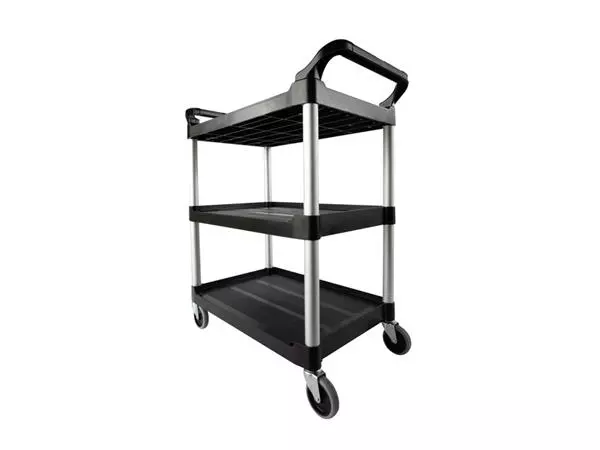 Een Chariot de service Rubbermaid avec roue pivotantes 10cm noir koop je bij QuickOffice BV