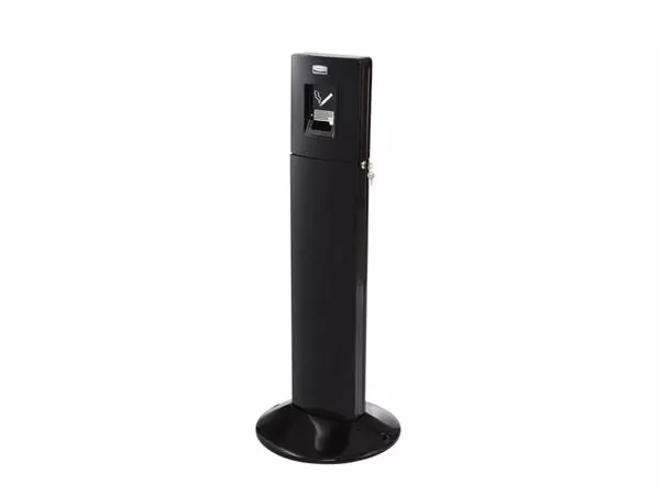 Een Asbak Rubbermaid Smokers' Station Metropolitan vrijstaand zwart koop je bij Supply Mij