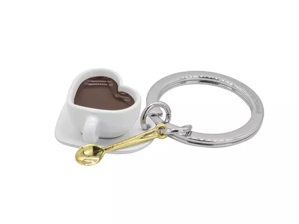 Een Sleutelhanger Metalmorphose "Coffee lover" koop je bij Heering Office