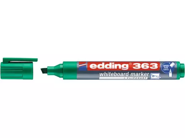 Een Viltstift edding 363 whiteboard schuin 1-5mm groen koop je bij VDP Office