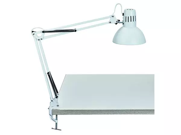 Een Bureaulamp MAUL Study tafelklem excl.LED lamp E27 wit koop je bij Friese Schrijfkamer