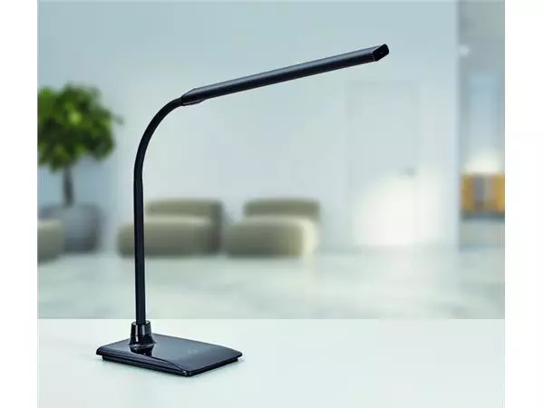 Een Bureaulamp MAUL Pirro LED dimbaar met voet zwart koop je bij Egner kantoorspecialisten