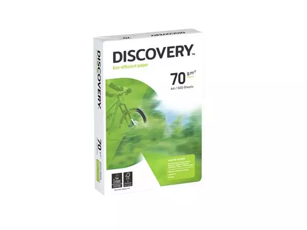 Een Kopieerpapier Discovery A4 70gr wit koop je bij All Office Kuipers BV