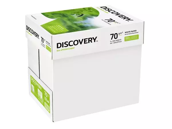 Een Kopieerpapier Discovery A4 70gr wit 500vel koop je bij Quality Office Supplies