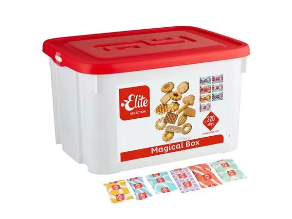 Een Koekjes Elite Selection Magical mix 320 stuks koop je bij Continu Kantoor