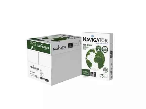 Een Kopieerpapier Navigator Eco-Neutral A4 75gr wit 500vel koop je bij Schellen Boek- en Kantoorboekhandel