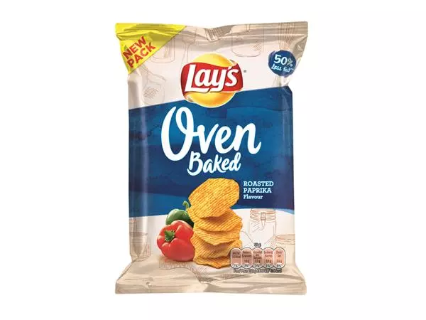 Een Chips Lay's Oven roasted paprika zakje 35gr koop je bij All Office Kuipers BV