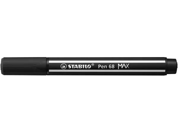 Een Viltstift STABILO Pen 68/46 Max zwart koop je bij Kantorice office & business supplies