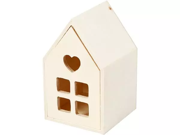 Huis met lade Creativ Company 10.8x6.8 cm hout