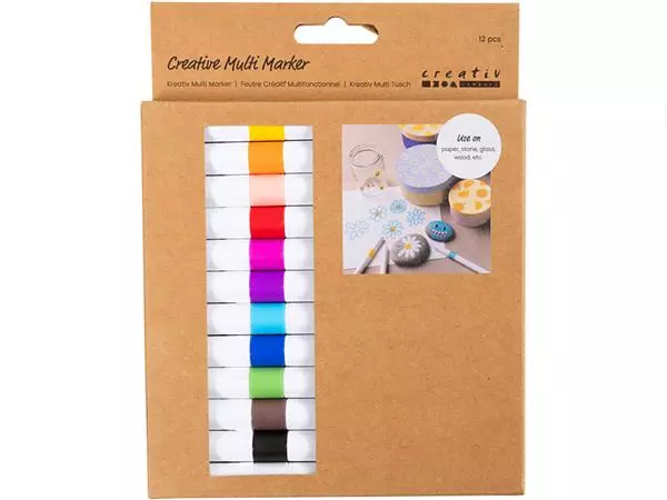 Een Multistift Creativ Company 4mm set à 12 kleuren koop je bij PrimaOffice