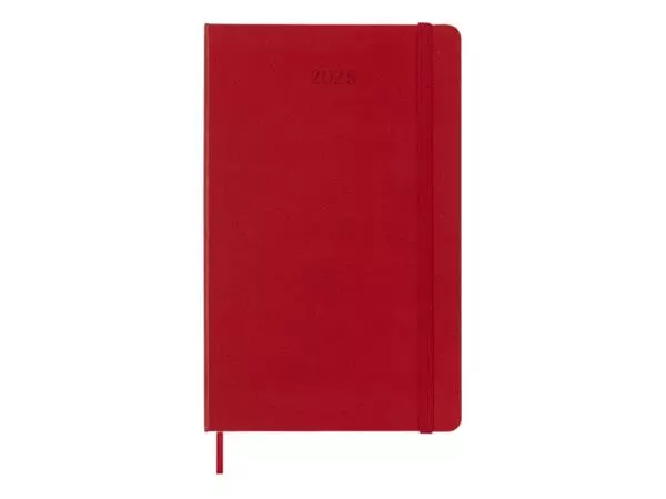 Agenda 2025 Moleskine 12M Planner Weekly 7dagen/1pagina large hc scarlet red