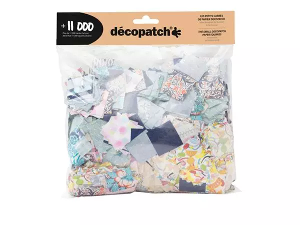 Een Hobbypapier Décopatch 3x3cm set à 11.000 stuks assorti koop je bij Kantoorboekhandel Van Atten