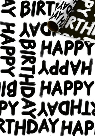 Een Inpakpapier Stewo Happy Birthday 200x70cm assorti koop je bij Quality Office Supplies