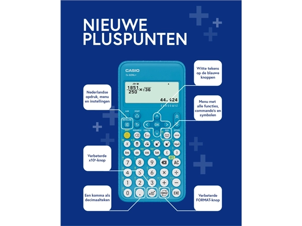 Een Rekenmachine Casio Classwiz fx-82NL+ koop je bij Kantoorenthuis.nl