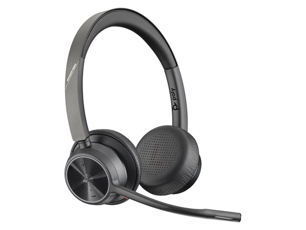 Een Headset HP POLY Voyager 4320-M met BT700 dongle en oplaadstatief koop je bij Scheepstra Drachten