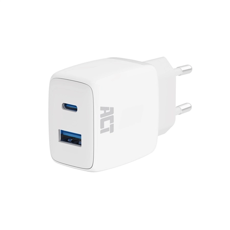 Een Oplader ACT 20w 2-poorts usb a+c wit koop je bij iPlusoffice