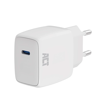 Een Oplader ACT 35w 1-poort usb c wit koop je bij Friese Schrijfkamer