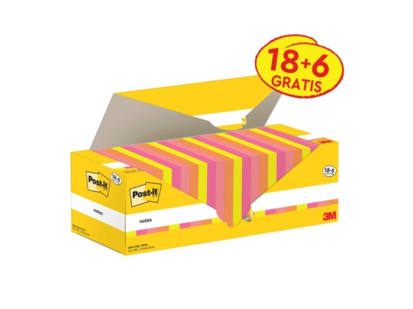 Een Memoblok 3M Post-it 654-COL 76x76mm kleur ass koop je bij Egner kantoorspecialisten