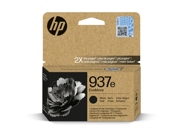 Een Inktcartridge HP 4S6W9NE 937E Evomore zwart koop je bij Avoux