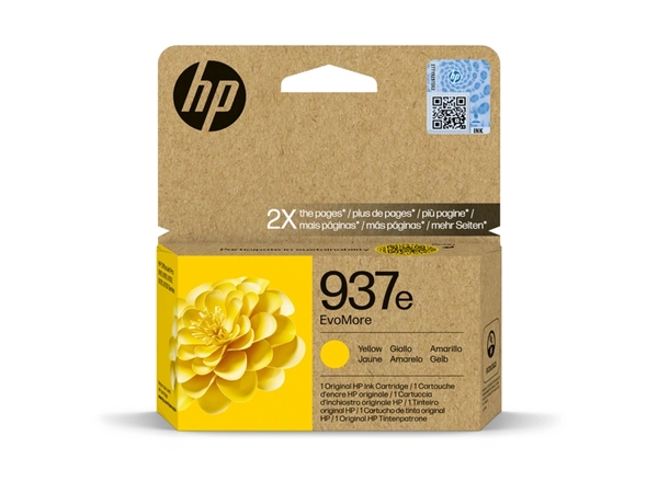 Een Inktcartridge HP 4S6W8NE 937E Evomore geel koop je bij Avoux