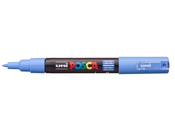 Een Verfstift Posca PC1MC extra fijn hemelsblauw koop je bij Kantoorboekhandel Van Atten