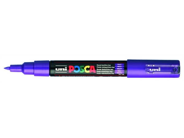 Een Verfstift Posca PC1MC extra fijn paars koop je bij Continu Kantoor