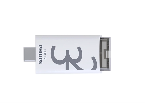 Een USB Stick Philips Click USB-C 32GB Shadow Grey koop je bij Continu Kantoor