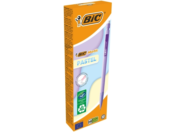 Een Vulpotlood Bic Matic Pastel HB 0.7mm pastel assorti koop je bij Continu Kantoor