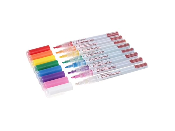 Een Krijtstift Europel watervast 1-3mm assorti etui 8 stuks koop je bij Continu Kantoor