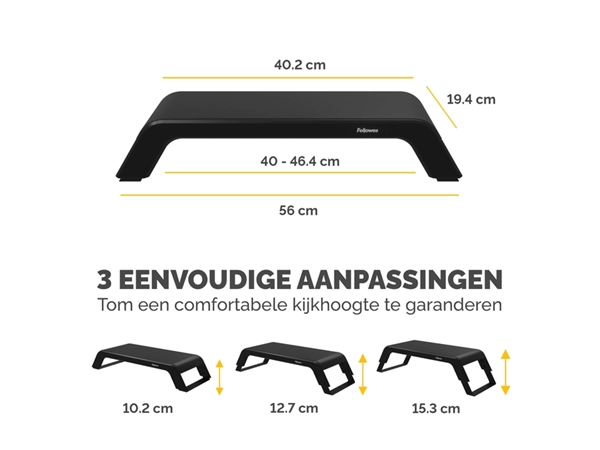 Monitorstandaard Fellowes Hana LT zwart