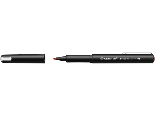 Een Fineliner STABILO dr!ver medium rood koop je bij Kantorice office & business supplies