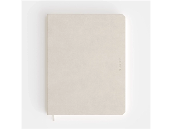 Notitieboek de KEMPEN Cotton Vanilla 171x220mm blanco 192 pagina's 90gr wit