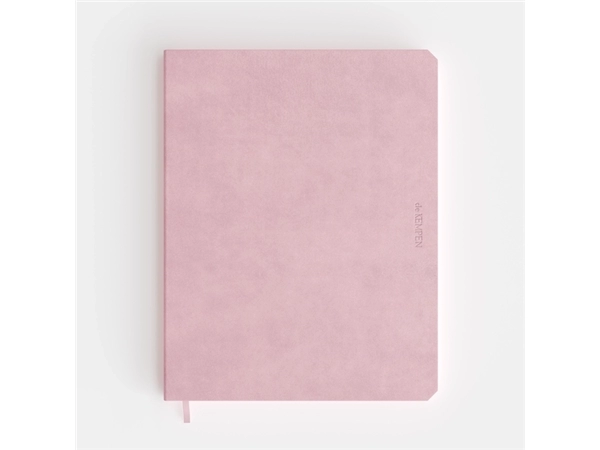 Notitieboek de KEMPEN Brut 171x220mm blanco 192 pagina's 90gr roze